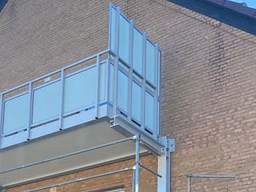 Privater freitragender Balkon Herne - 06.2021 - 05