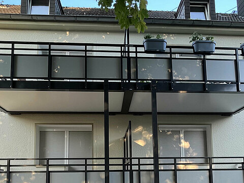 Nachträglicher Balkonanbau in Bottrop mit G&S die balkonbauer