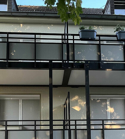 Nachträglicher Balkonanbau in Bottrop mit G&S die balkonbauer