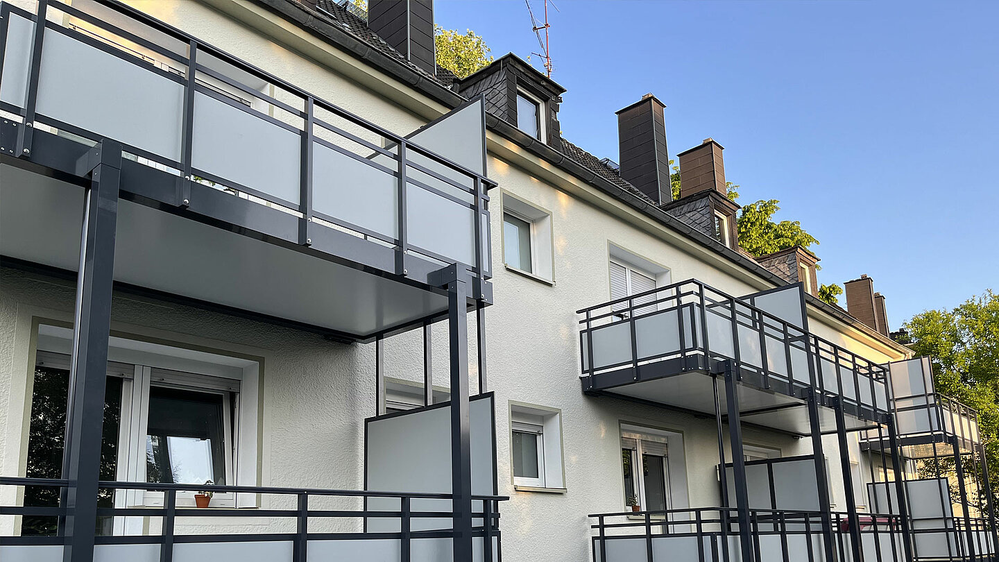 Nachträglicher Balkonanbau in Bottrop mit G&S die balkonbauer - 02