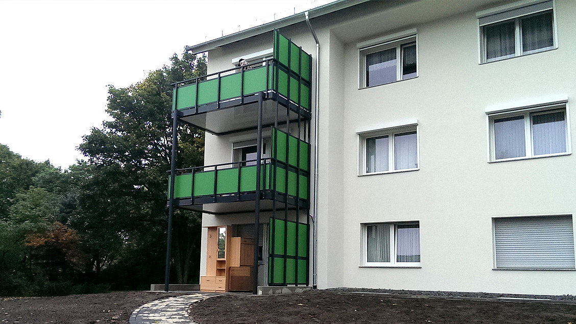 Moderne Anbaubalkone aus Aliminium von G&S die balkonbauer in Halle - 08.10.2016 - 02